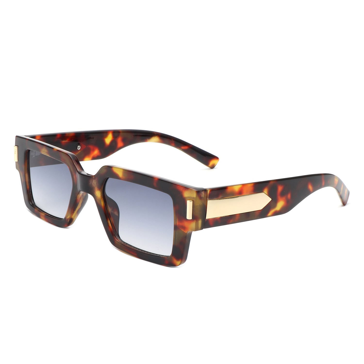HS2151 - Rectangle Retro Flat Top Chic Fashion Square Wholesale Sunglasses