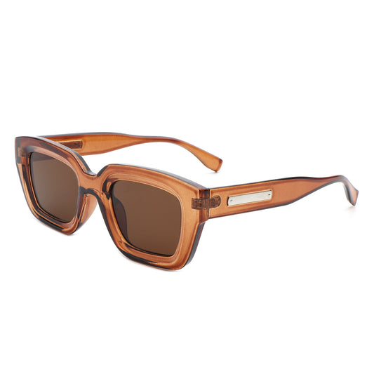 HS1215 - Classic Square Retro Tinted Fashion Wholesale Sunglasses