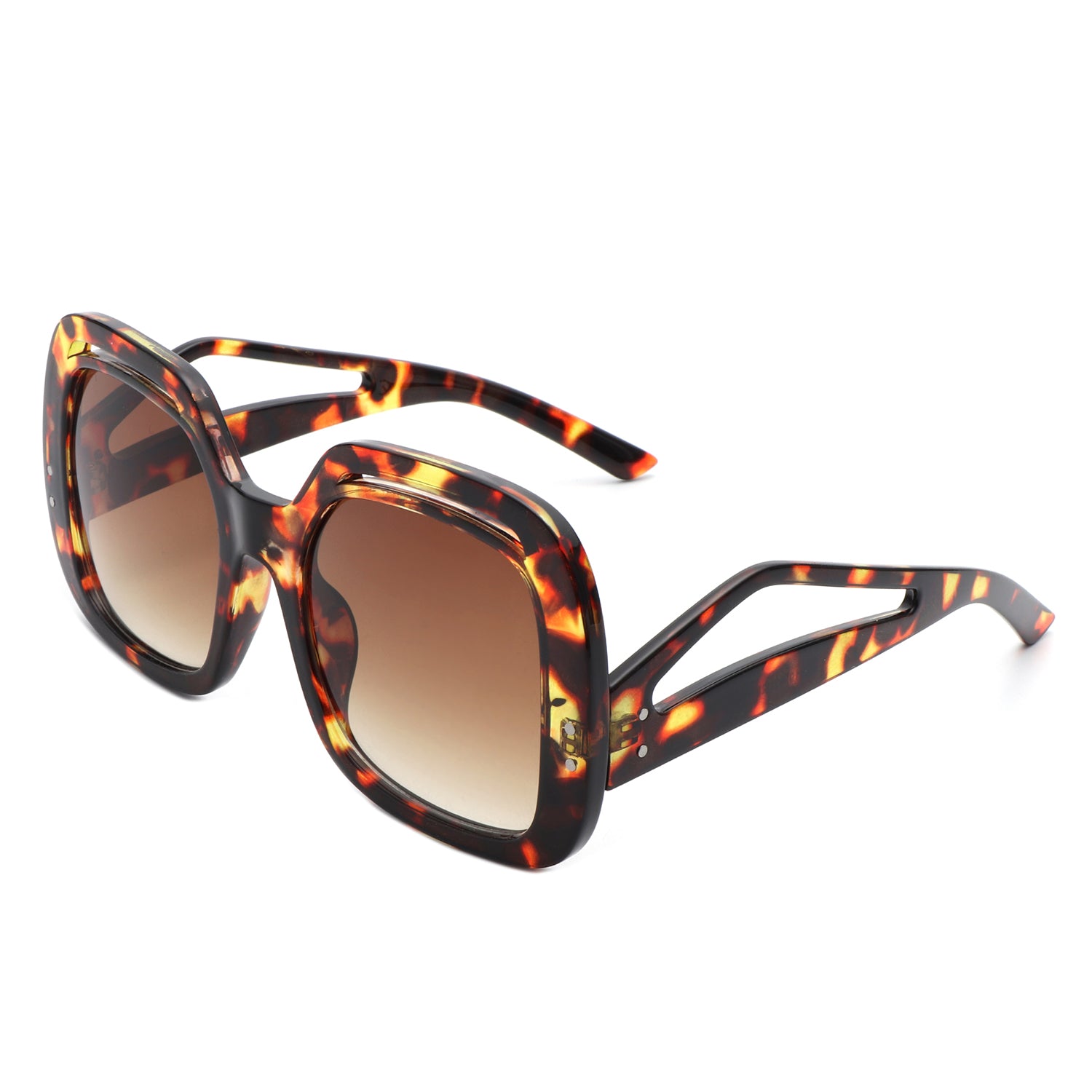 HS1231 - Women Square Large Double Frame Fashion Oversize Wholesale Sunglasses