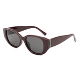 HS2214 - Women Oversized Oval Cat Eye Sunglasses - Iris Fashion