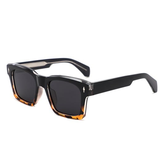 P/C009 - Retro Bold Modern Fashion Square Wholesale Sunglasses - Iris Fashion