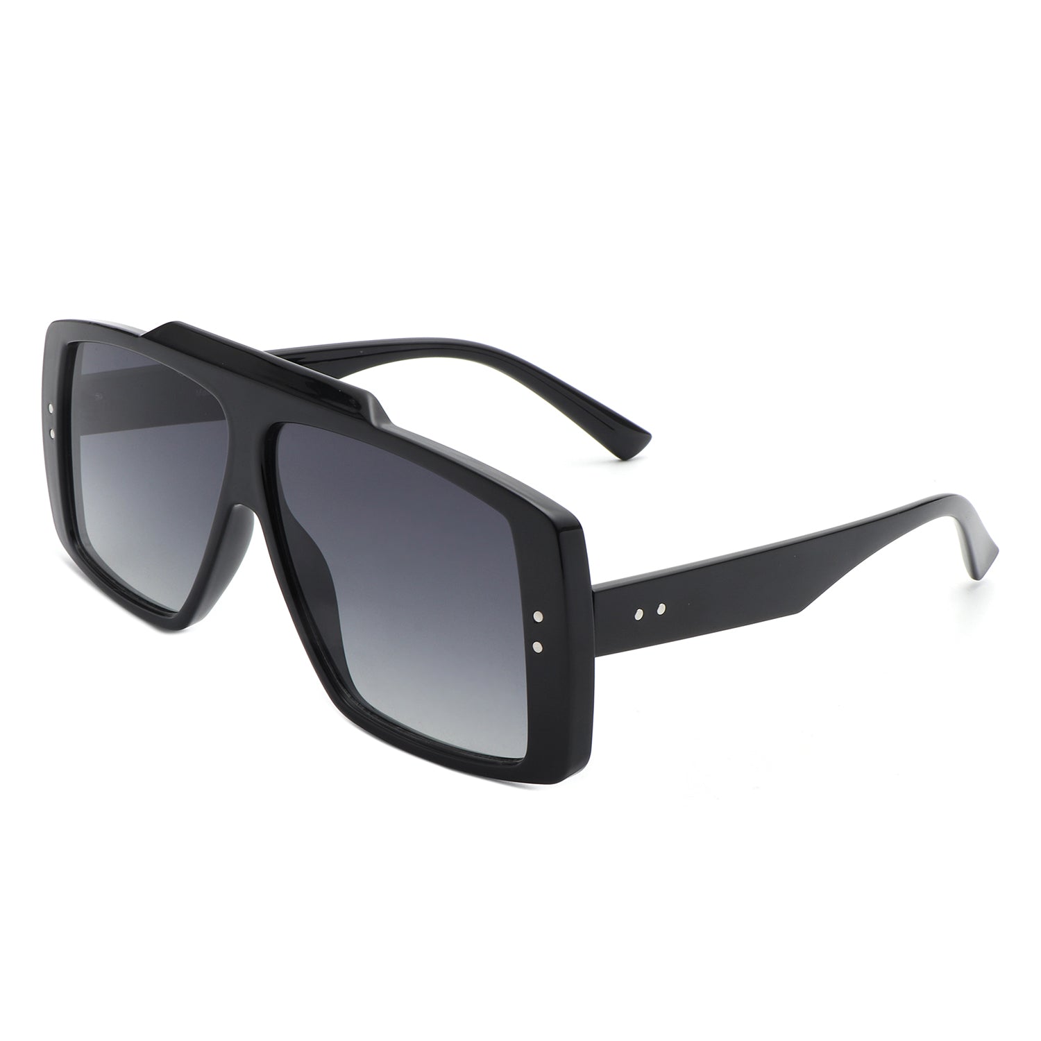 S2128 - Square Retro Flat Top Vintage Inspired Fashion Wholesale Sunglasses