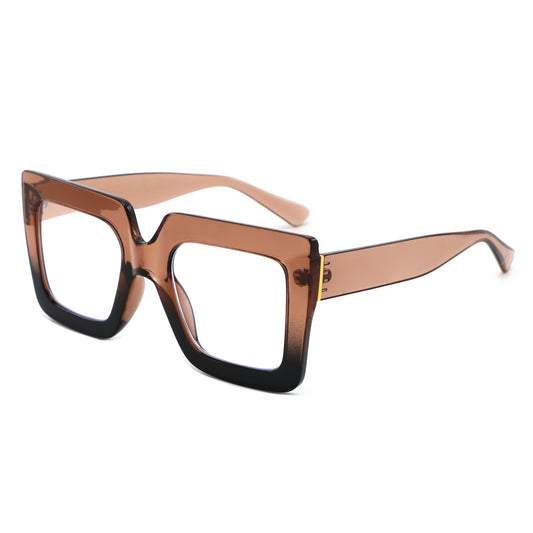 HB1004 - Oversized Square Blue Light Blocking Glasses
