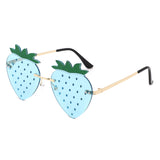 HW2063 - Summer Party Novelty Colored Wholesale Strawberry Sunglasses