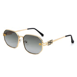 HJ2153 - Women Metal Octagon Square Sunglasses