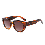 HS1424 - Women Round Cat Eye Fashion Sunglasses