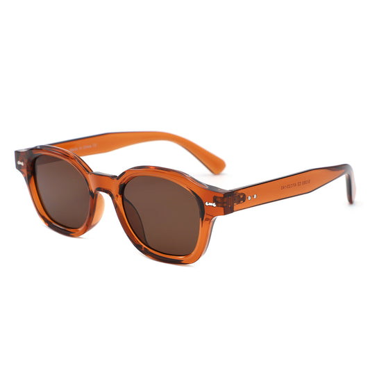 S1263 - Retro Square Round Thick Frame Sunglasses