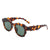 HS1255 - Square Modern Wavy Design Fashion Horn Rimmed Wholesale Sunglasses