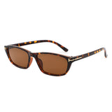 HS2242 - Slim Rectangle Color Tint Narrow Wholesale Sunglasses