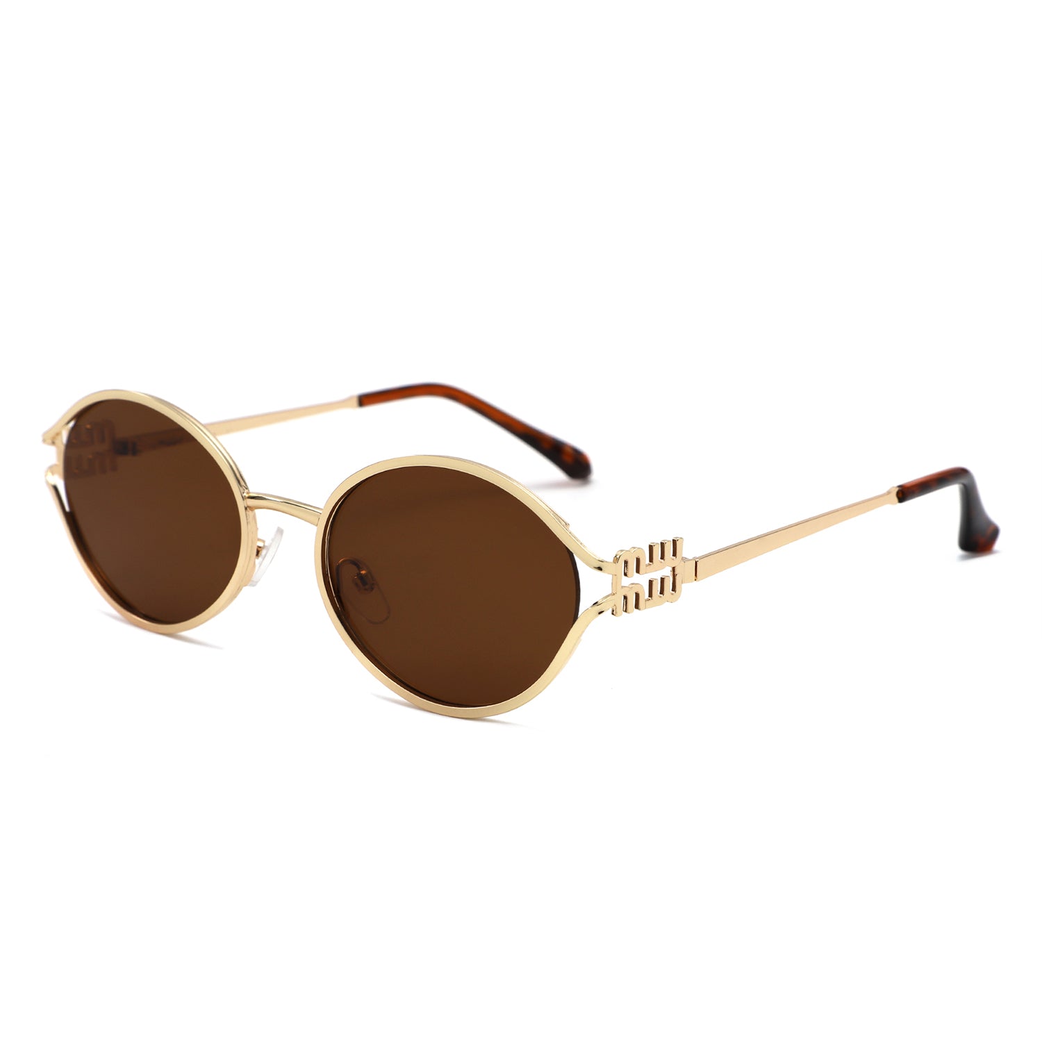 HJ2152 - Vintage Round Metal Color Tint Lenses Sunglasses - Iris Fashion