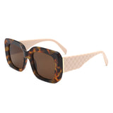 S1239 - Square Chunky Flat Top Thick Frame Fashion Wholesale Sunglasses