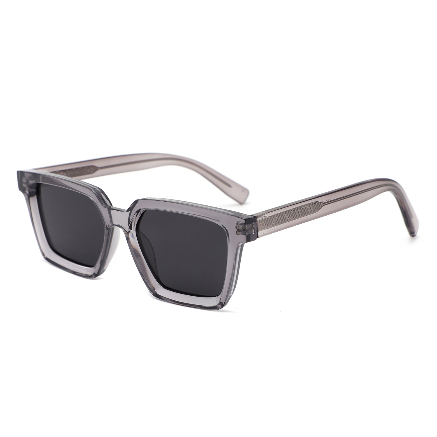 P/C007 - Square Retro Chunky Frame Wholesale Sunglasses - Iris Fashion