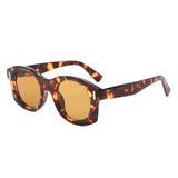 HS1409 - Chunky Retro Round Oval Sunglasses