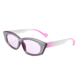 S1224 - Retro Rectangular Narrow Flat Top Slim Wholesale Sunglasses