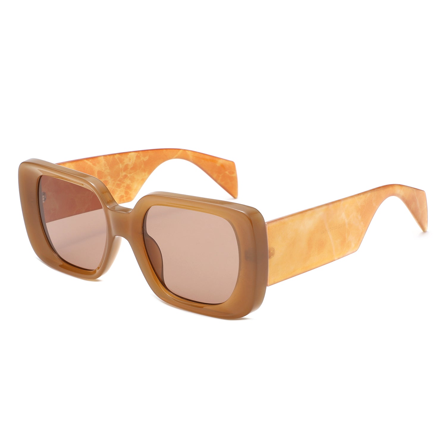HS2222 - Oversized Chunky Fashion Square Sunglasses - Iris Fashion