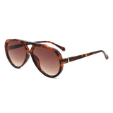 HS2269 - Round Oversized Fashion Aviator Sunglasses