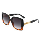 S2139 - Oversize Flat Top Square Women Fashion Wholesale Sunglasses