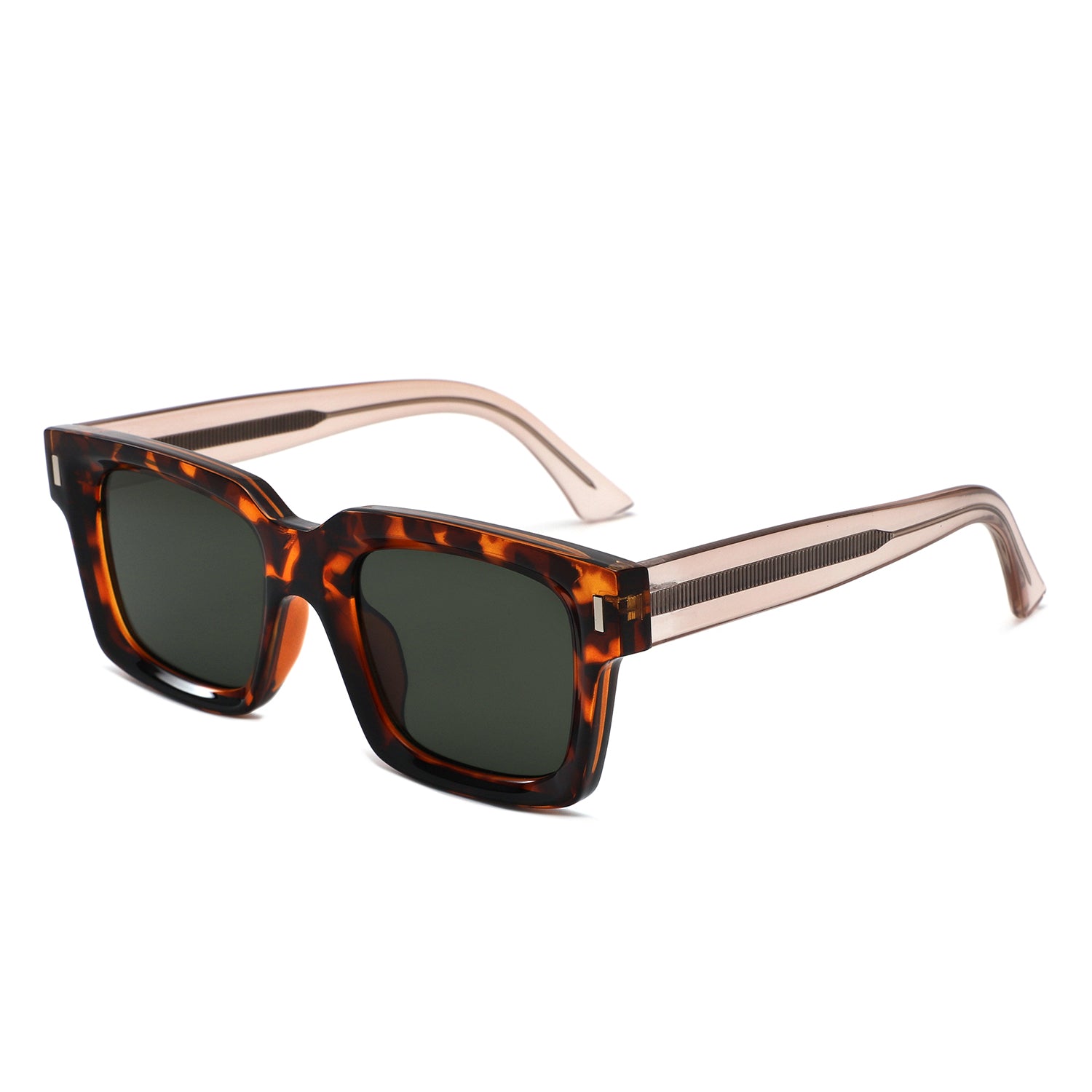 P/C003 - Classic Square Retro Bold Wholesale Sunglasses - Iris Fashion