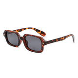 HS1432 - Slim Rectangle Narrow Fashion Sunglasses