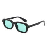 S1257 - Retro Flat Top Tinted Bold Square Wholesale Sunglasses