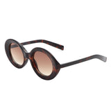 S1231 - Round Retro Fashion Vintage Inspired Oval Wholesale Sunglasses