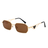 HJ2078 - Rectangle Retro Narrow Geometric Square Wholesale Sunglasses