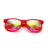 067 - Square Reto Mirrored Prism Lens Sunglasses