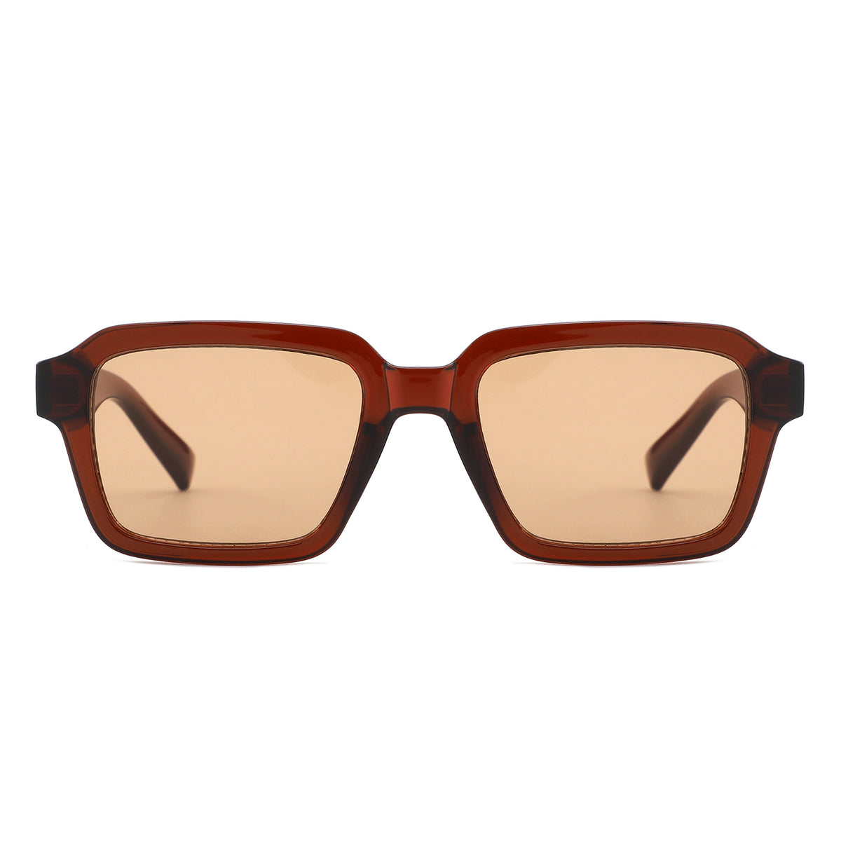 S1260 - Square Bold Retro Flat Top Wholesale Sunglasses