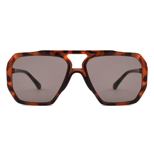 HS2268 - Women Oversized Square Fashion Aviator Sunglasses - Iris Fashion