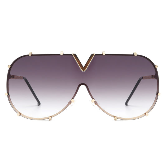 HJ3031 - Oversize Fashion Luxury Women Aviator Wholesale Sunglasses
