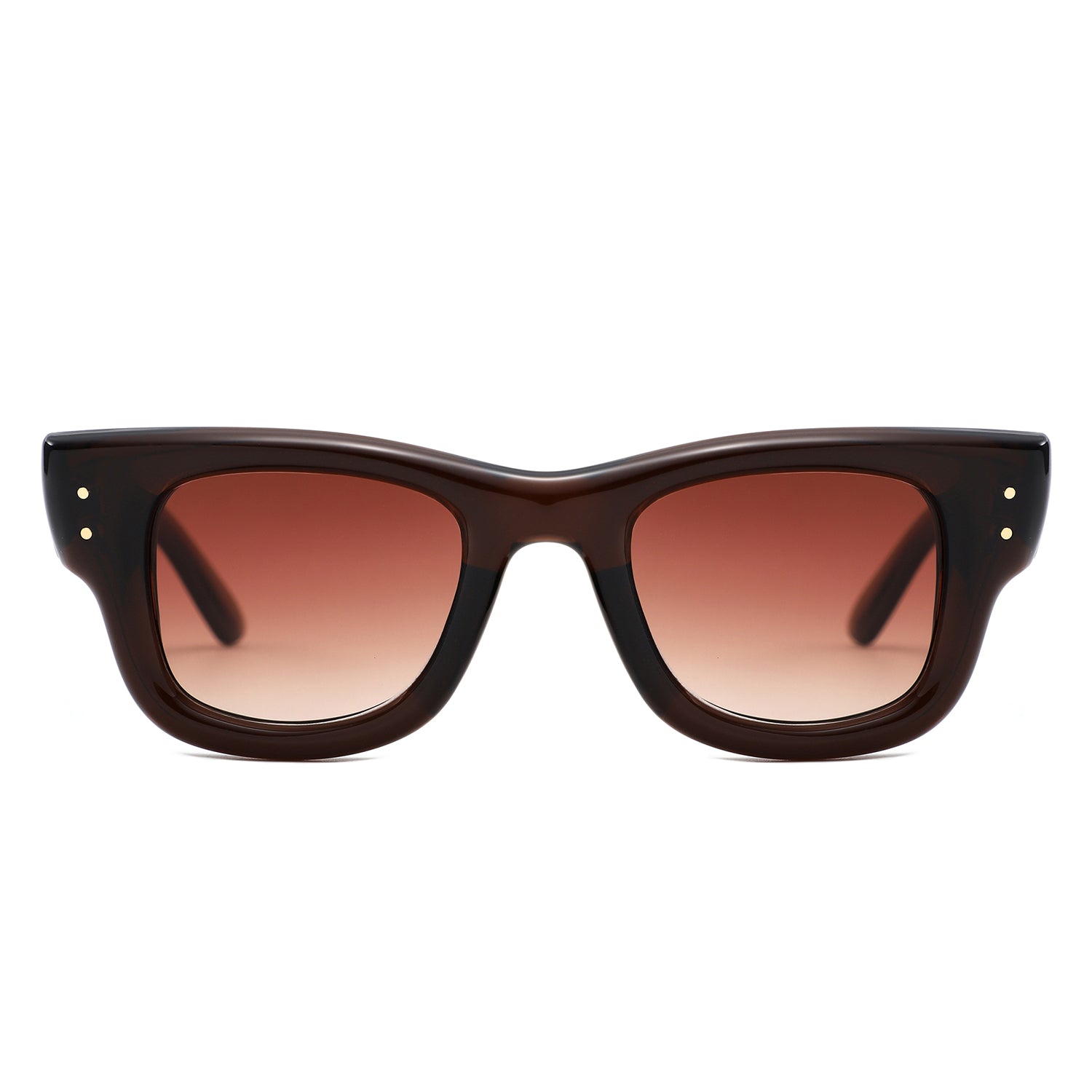 HS1417 - Retro Chunky Thick Frame Square Wholesale Sunglasses - Iris Fashion