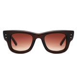 HS1417 - Retro Chunky Thick Frame Square Wholesale Sunglasses - Iris Fashion