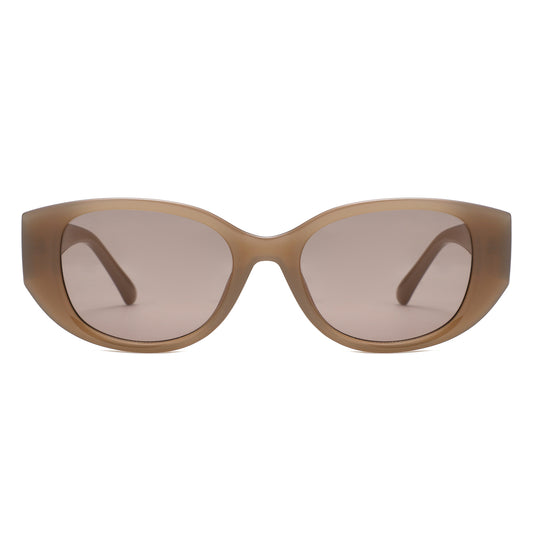 HS2214 - Women Oversized Oval Cat Eye Sunglasses - Iris Fashion