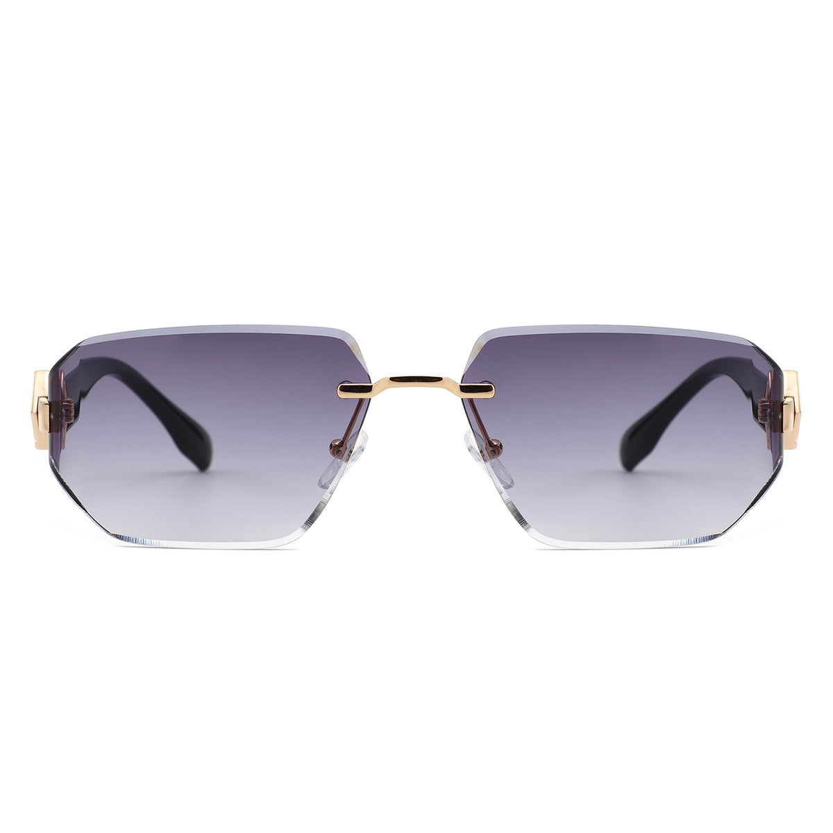 HJ2139 - Geometric Rimless Sleek Fashion Women Sunglasses