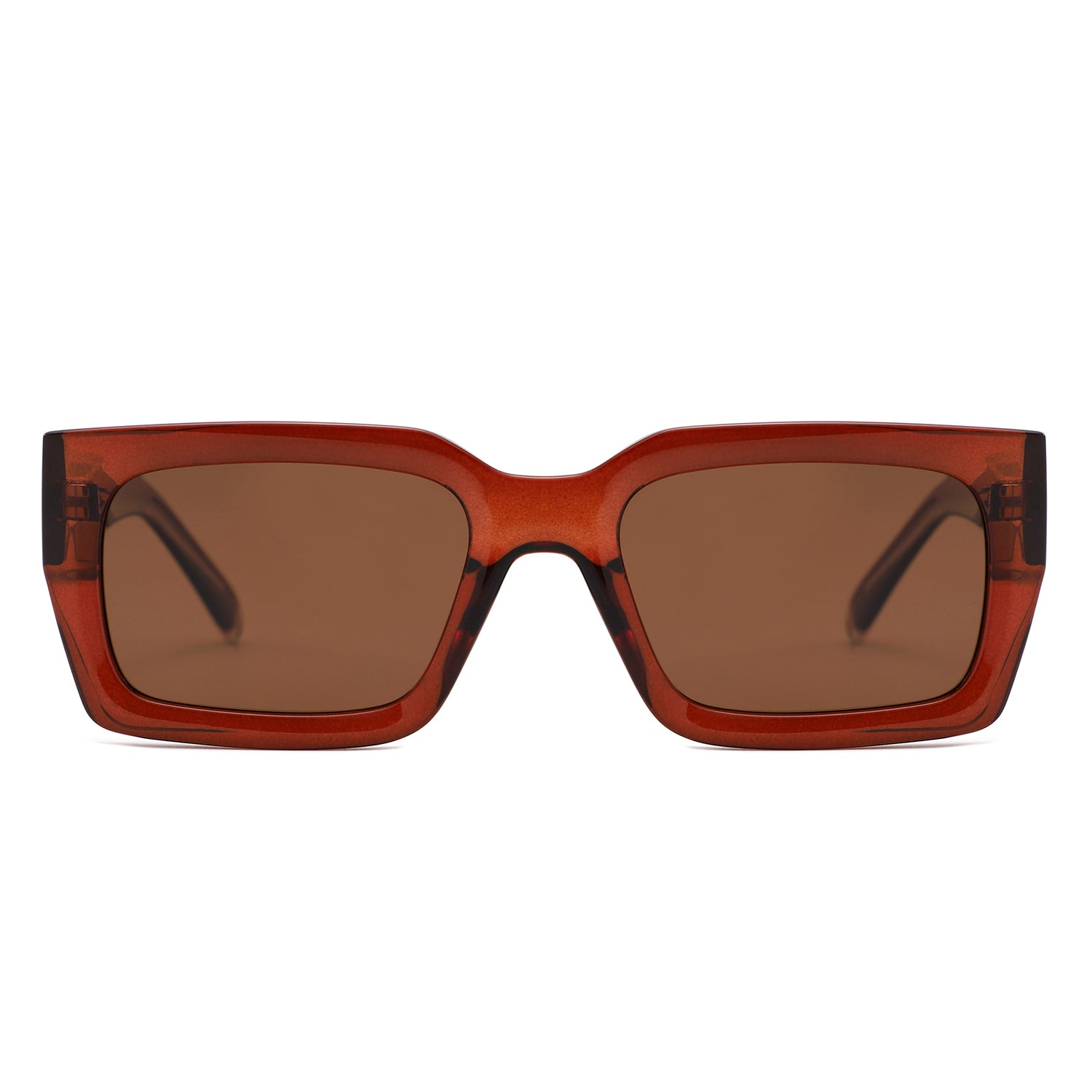 P/C011 - Chunky Rectangle Retro Sunglasses - Iris Fashion