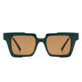 HS1262 - Square Geometric Fashion Flat Top Wholesale Sunglasses