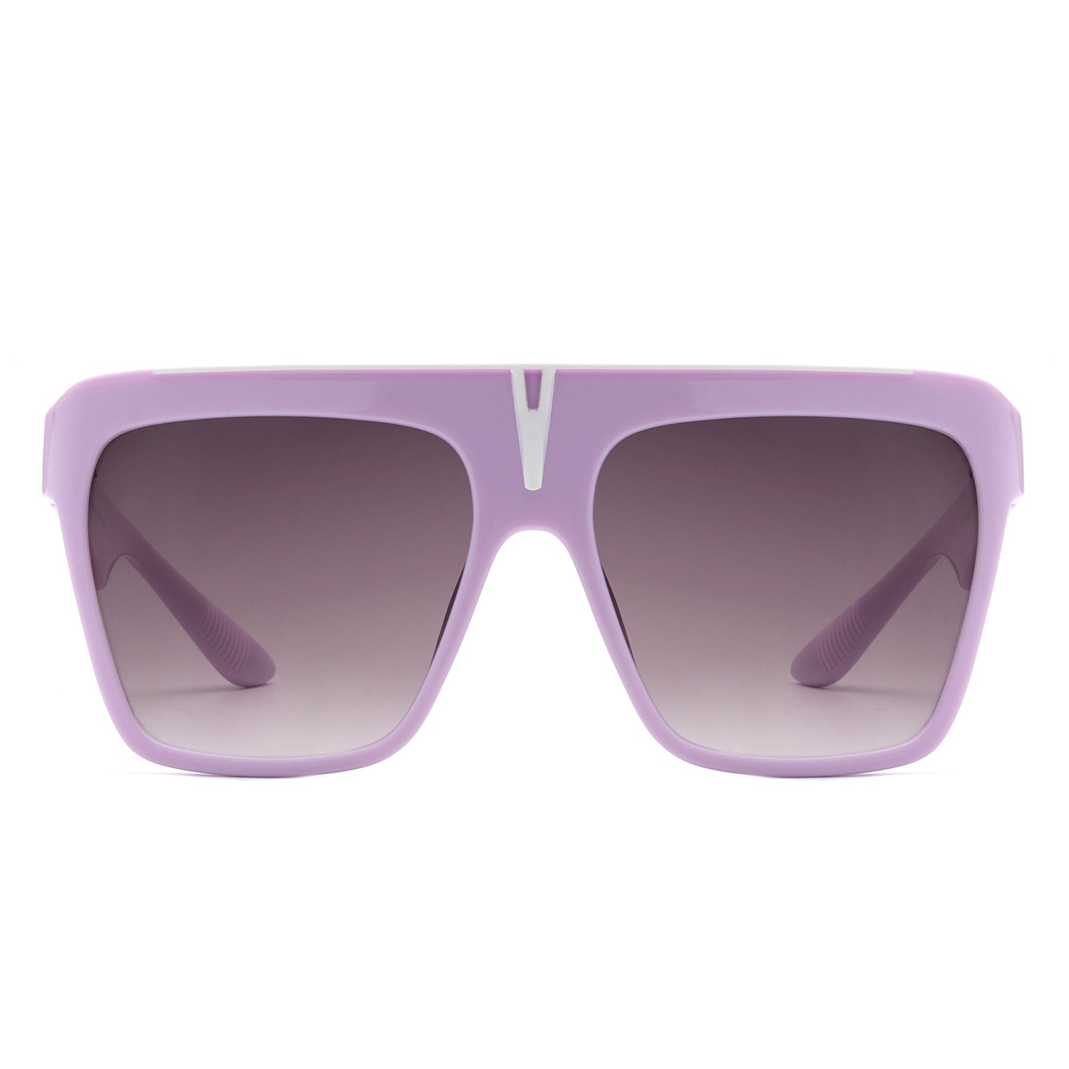 S2131 - Oversize Square Flat Top Large Fashion Women Wholesale Sunglasses
