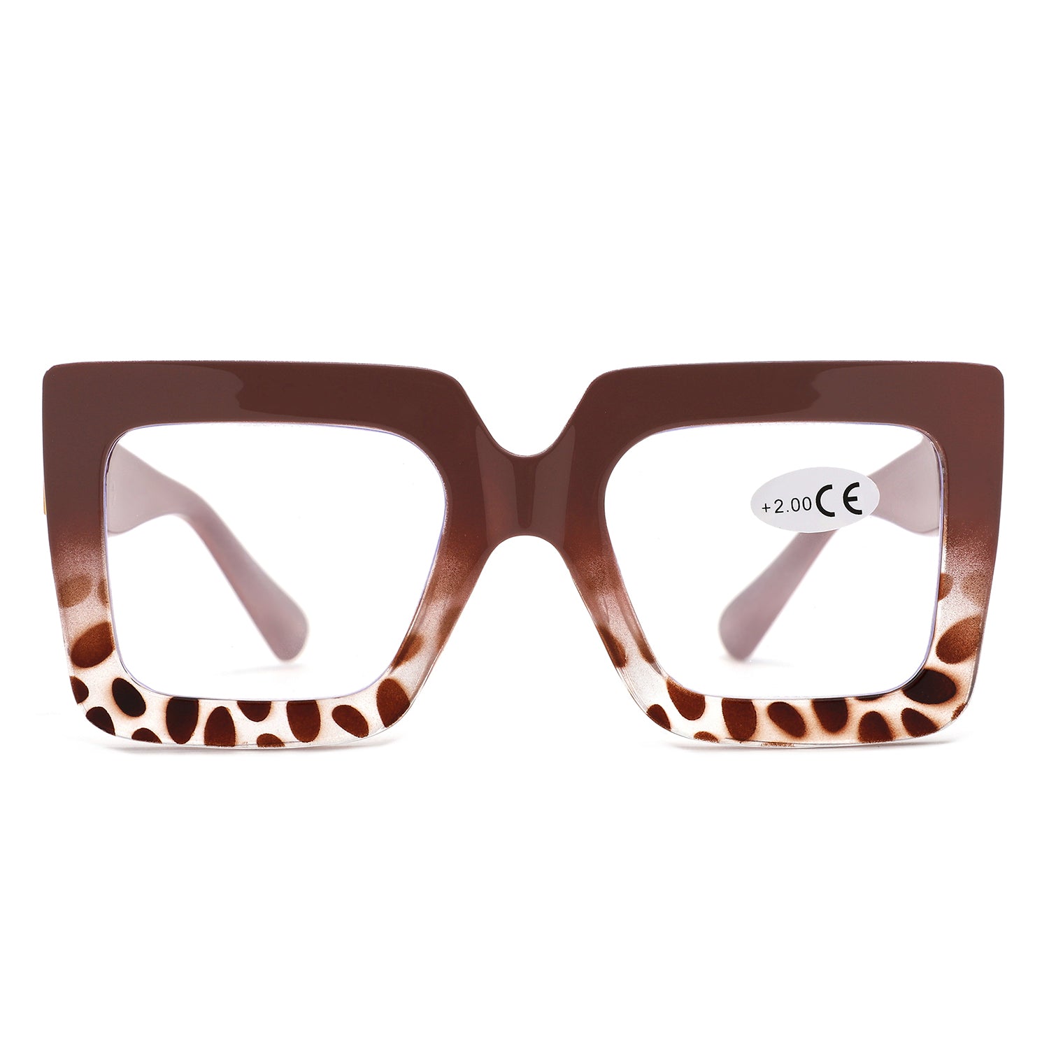 HR1002 - Oversize Square Reading Glasses - Iris Fashion