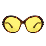 HS1436 - Women Oversized Fashion Round Sunglasses