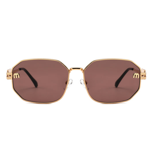 HJ2153 - Women Metal Octagon Square Sunglasses