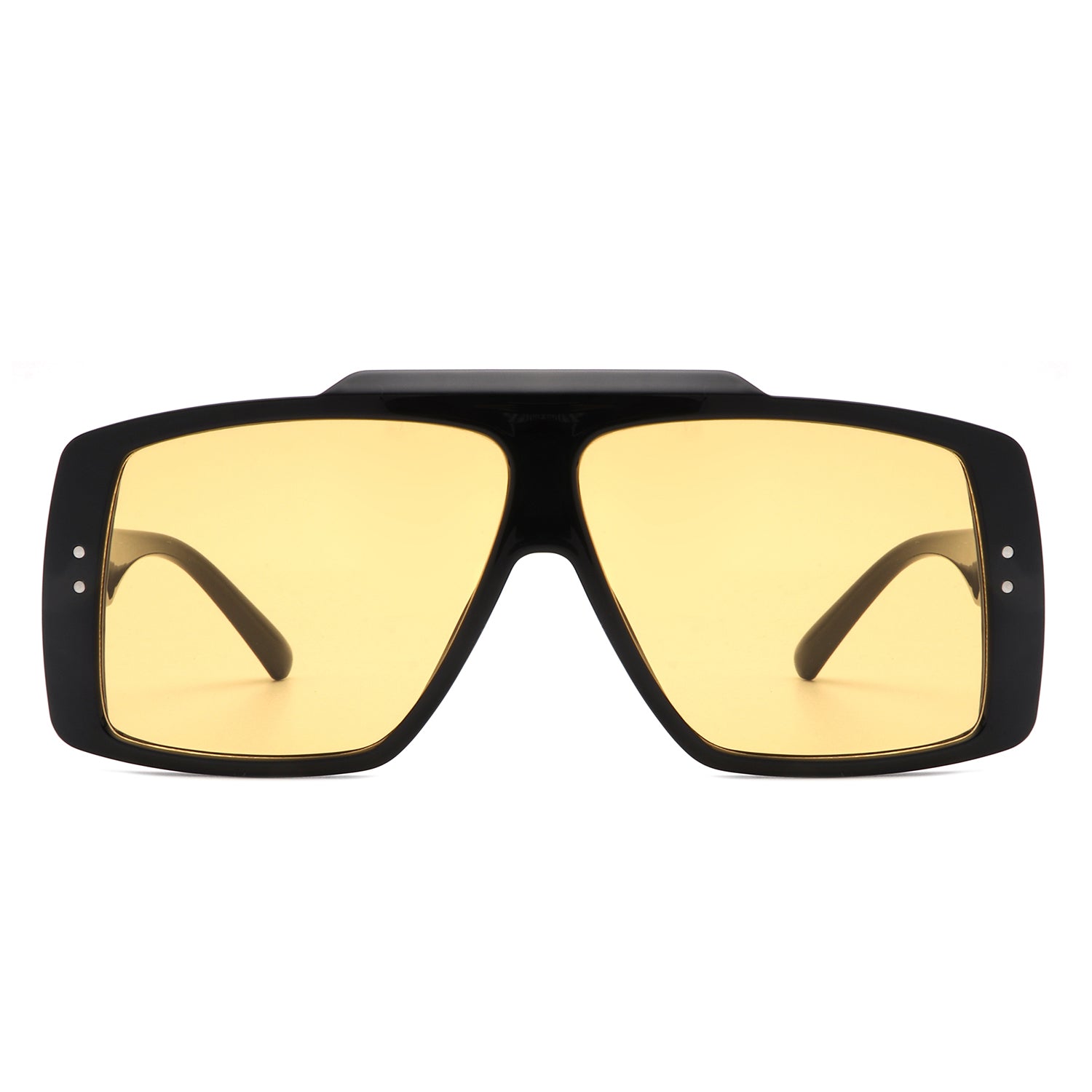 S2128 - Square Retro Flat Top Vintage Inspired Fashion Wholesale Sunglasses
