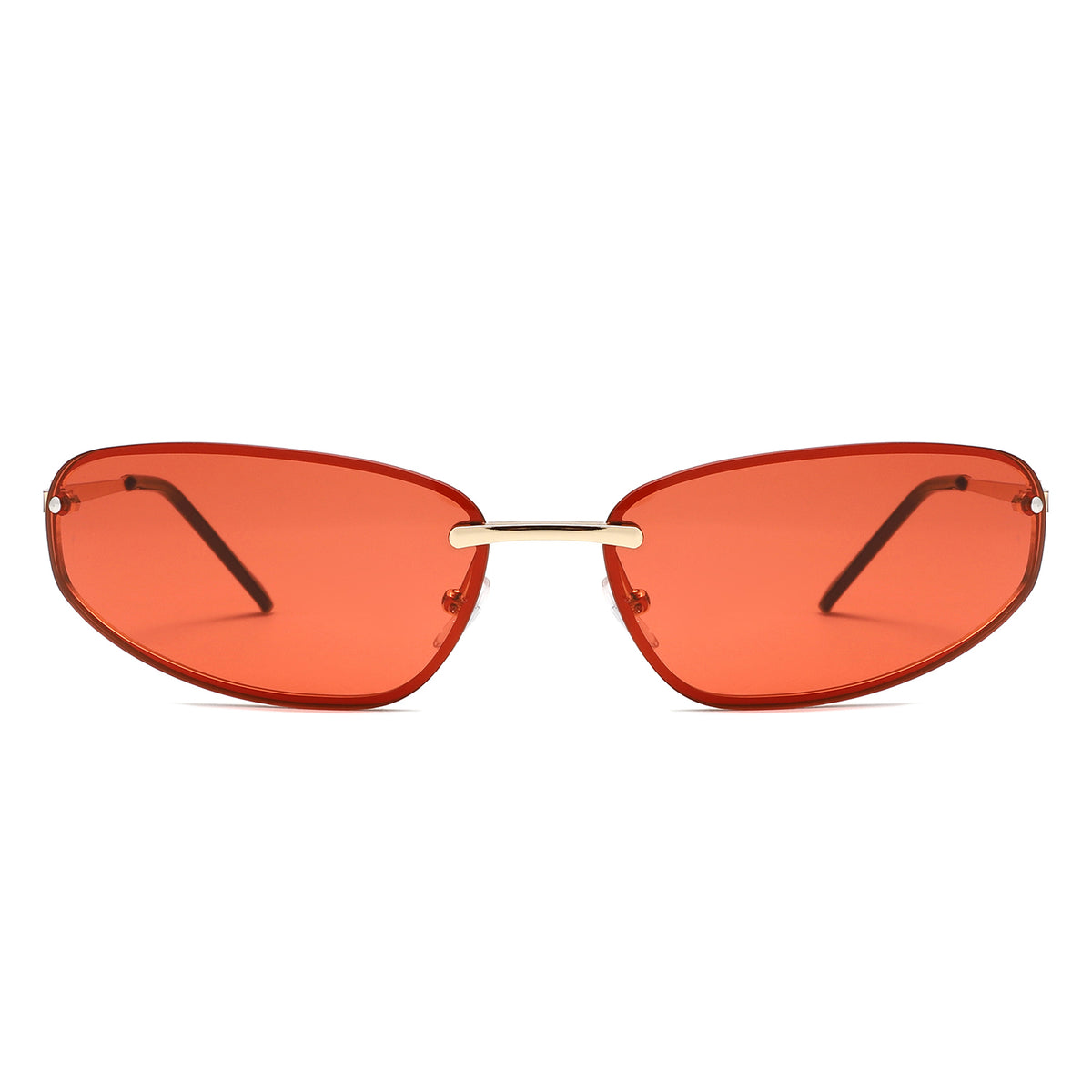 HJ2123 - Rimless Rectangle Color-Tint Slim Wholesale Sunglasses