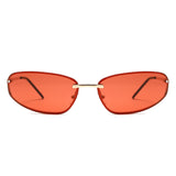 HJ2123 - Rimless Rectangle Color-Tint Slim Wholesale Sunglasses