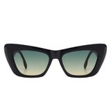 HS1259 - Women Square Chic Tinted Retro Wholesale Cat Eye Fashion Sunglasses