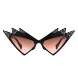 S1217 - Futuristic Triangle Irregular Fashion Cat eye Wholesale Sunglasses