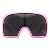 HS2152 - Oversize Square Wrap Around Curved Shield Wholesale Sunglasses