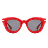 HS1321 - Round Thick Frame Retro Circle Wholesale Sunglasses