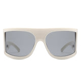 S2133 - Oversize Irregular Fashion Large Square Wrap Around Wholesale Sunglasses