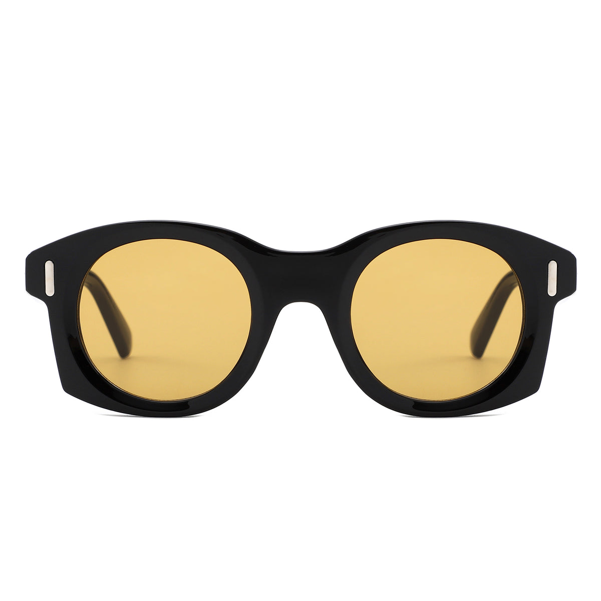 HS1409 - Chunky Retro Round Oval Sunglasses