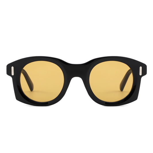 HS1409 - Chunky Retro Round Oval Sunglasses
